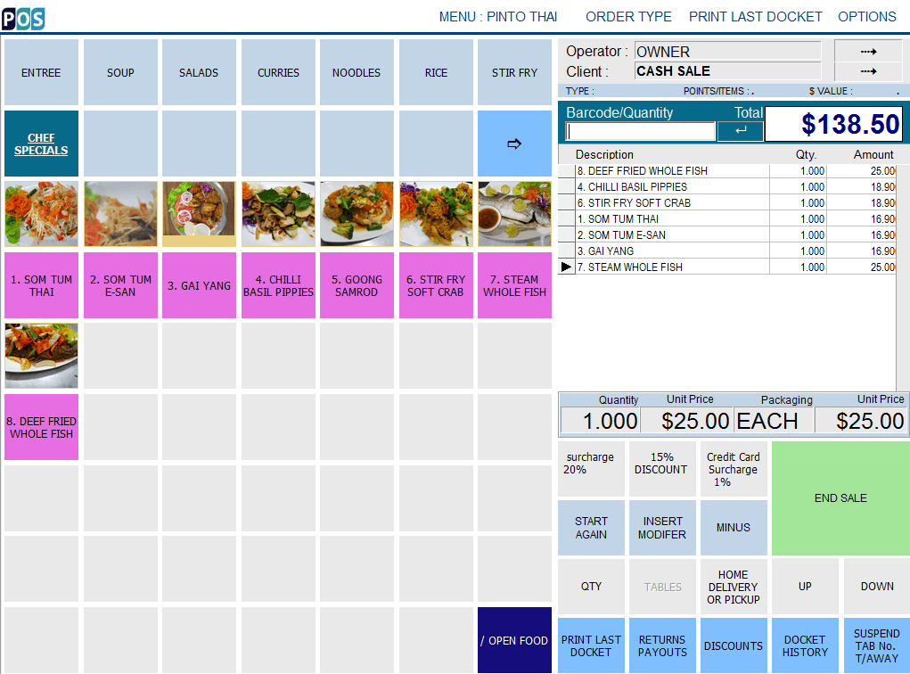 Thai Restaurant POS Point of Sale for Thai Restaurants POS Depot