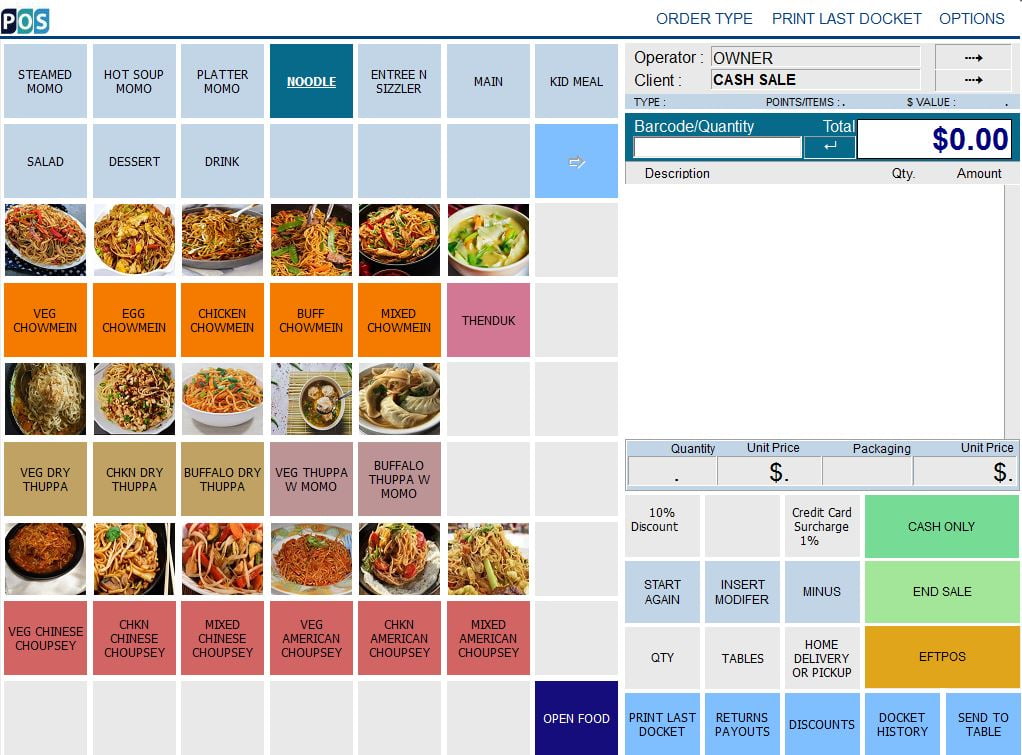 nepalese momo restaurant pos software nepali noodle menu